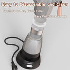 Electric Espresso Coffee Maker, Italian Coffee Pot, Electric Moka Pot, Cuban Coffee Maker, Portable Cafeteras Electricas Espresso Makers with Detachable Base 3 or 6 Cup (Silver)
