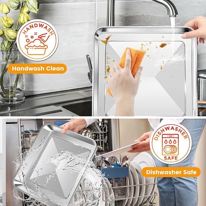 GWY 11.7"×11.7" Baking Pan for Breville BOV800XL BOV810BSS BOV845BSS BOV900BSS Smart Oven, Compatible with Ninja SP100 SP101 SP1001C SP201 Air Fry Oven