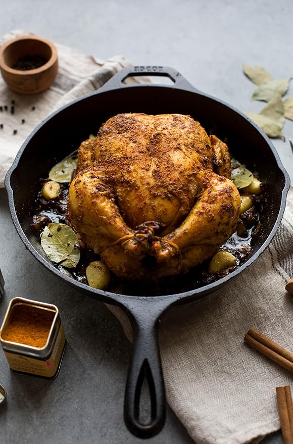Lodge Seasoned Cast Iron Skillet - PFAS-Free, Non-Toxic Cookware - Use with an Oven, Stove, Grill, or Campfire - Naturally Non-Stick & Oven Safe - 13.25 Inches