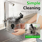 Cold Press Juicer, 6" Extra Large Feed Chute Slow Masticating Juicer Machines, Powerful AC Brushless Motor, Self Precut System, Juicer Machines with BPA-Free, Extra one Replace juicer strainer
