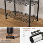 SINGAYE 6 Garage Heavy Duty Shelving Unit Kitchen Pantry Close Home Organizers and Storage Bathroom Shelf Laundry Room Organization Industrial Book Metal Wire Adjustable Shelves