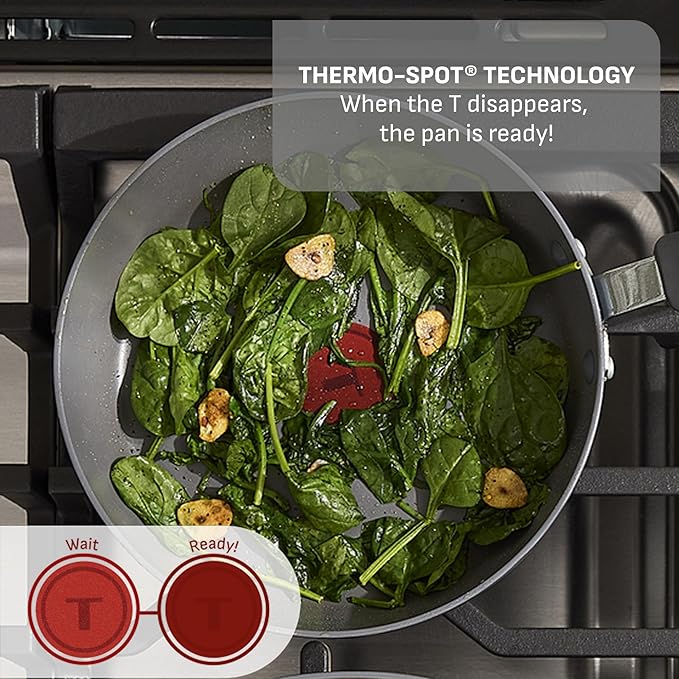 T-Fal Ultimate Hard Anodized Nonstick 13 Piece Cookware Set, Oven Safe Up to 400°F, Pots and Pans Set, Includes Frying Pans, Saucepan, Stockpot, Cooking Utensils, Stone