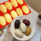 Madeleine Pans for Baking, Regular Size 10-Cavity Shell Shape Madeleine Mold Cake Pans, 3Pcs Silicone Madeleine Chocolate Cookies Trays for Baking(Regular(10-Cavity))