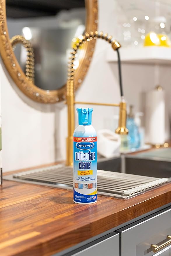 Sprayway Multi-Surface Cleaner, 13.5oz, Pack of 6 | All-Purpose Cleaner for Granite, Glass, Wood, Metal | Ideal for Cabinets, Appliances, Furniture, Household Hard Surfaces