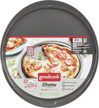 GoodCook Everyday Nonstick Steel Pizza Pan, 12", Gray (Pack of 2)