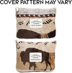 CARSTENS, INC. Travel Blanket, Premium Compact 2-in-1 Airplane Blanket/Pillow, Buffalo Stripe