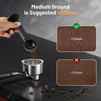 RELEXNOW Espresso Machine, 20 Bar Professional Espresso Coffee Maker with Milk Frother Steam Wand, Hot & Iced Coffee Machine, Compact Stainless Steel Coffee Machine for Cappuccino,Latte,Cold Brew