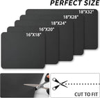 HotLive Dish Drying Mat for Kitchen Counter, Heat Resistant Drainer Mats with Non-slip Rubber Backed, Hide Stain Kitchen Super Absorbent Draining Mat, Easy to Clean Dish Rack Pad, Black 16"x20"