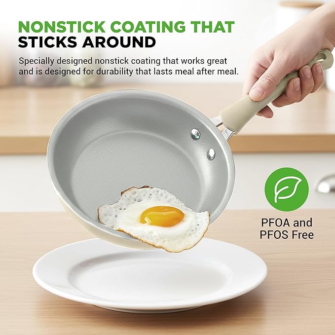 NutriChef 20-Piece Non-Stick Bakeware and Cookware Set - Utensils Including Pots and Baking Pans Made with Durable Aluminum, Tempered Glass Lids, Heat-Resistant Utensils, Easy-Clean Design (White)