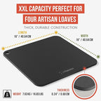 Chef Pomodoro Pizza Steel for Oven 16 Inch 1/4 Inch Thick, Baking Steel for Oven, Grill, Sourdough Bread, Baking Stone for Oven With Lifting H oles 16" X 16" (40.6 x 40.6 cm)