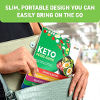 Keto Cheat Sheets Magnets Booklet - Keto Cookbook Meal Plan - Keto Diet Book for Beginners Over 60 - Keto Food Book Magnetic Chart - Weight Loss Low Carb Ketogenic Diet - Keto Food List Charts