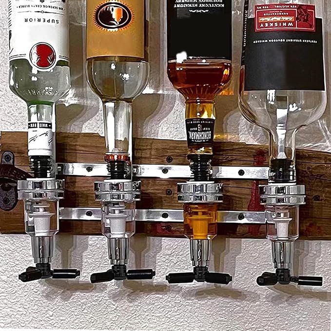 Optic Liquor Dispenser 1.5oz 45ml Bar Tool for Wine, Cocktails, and Liquor, Drink Pourer Bartending Tool，Perfect for Pouring and Measuring Spirits at Home or Pubs, Set of 2