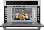 KoolMore 30 in. Built-in Microwave with Convection Oven and Air Fryer, 1000W Power with 10 Levels, UL Listed and 1.6 cu. ft. Capacity in Stainless-Steel (KM-CWO30-SS)