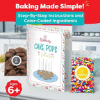 Baketivity Cake Pop & Pretzel Baking Kit Bundle – 2 Fun DIY Cooking Sets for Kids with Pre-Measured Ingredients – Learn, Bake & Bond – Fun Gift for Ages 5-12+