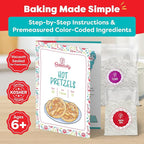 Baketivity Cake Pop & Pretzel Baking Kit Bundle – 2 Fun DIY Cooking Sets for Kids with Pre-Measured Ingredients – Learn, Bake & Bond – Fun Gift for Ages 5-12+