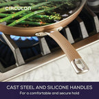 Circulon Premier Professional Hard Anodized Nonstick Cookware Induction Pots and Pans Set, 8 Piece - Bronze