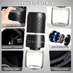 Portable Electric Coffee Bean Grinder with 40 Adjustable Settings, Small Espresso Grinder Rechargeable Burr Coffee Grinder with Multiple Grinding Settings for Travel, Camping, Home & Office.