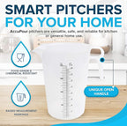 8oz (250 mL) Measuring Pitcher, Plastic, Multipurpose - Great for Chemicals, Oil, Pool and Lawn - Ounce (oz) and Milliliter (mL) Increments (1 cup)