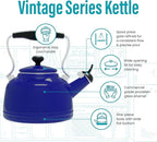 Chantal Tea Kettle, Vintage Series, Enamel on Steel, Whistling (Cobalt Blue)