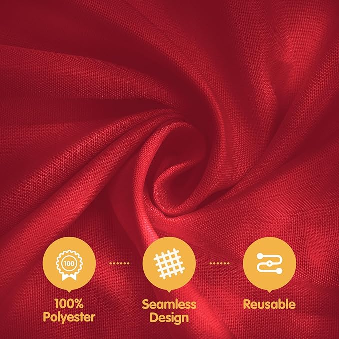 BRILLMAX 10 Pack Burgundy Tablecloths for 6 Foot Rectangle Tables 60 x 102 Inch - 6ft Rectangular Bulk Linen Polyester Fabric Washable Cloth Cover for Wedding Reception Banquet Birthday Party