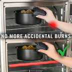 INFRAOVENS Oven Rack Guards and Silicone Push Pull Stick, Heat Resistant Cover and Shelf Puller, Edge Protector and Shield for Toaster and Range, Kitchen Appliances to Prevent Burns and Scars