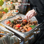 GrillChef Aluminum Foil Pans with Lids, Disposable 9x13 Baking Pans, 25 Pack Tin Foil Holders Half Size for Cake, Steam Table, Cooking, Heating, Storing, Aluminum Trays Heavy Duty