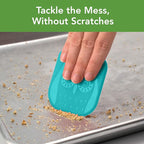 Tovolo Pan Scraper Tool Set of 3 Owl Shaped for Cleaning Scraping & Food Removal Nonstick Cookware Cast Iron Dishes, Dishwasher Safe BPA Free Sturdy Plastic Scraper Kitchen Tool, Assorted Teals