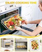 Air Fryer Mesh Basket 1-Piece Compatible with bella Air Fry Toaster Oven, Stainless Steel Baking Tray Original Replacement Accessory Assist with 7 Cooking Options