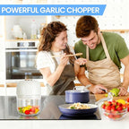 Electric Garlic Chopper, Portable Veggie Chopper, 350ML Garlic Grinder Masher Onion Grinder, Blender to Vegetable, Cordless Food Processor for Ginger, Chili, Fruit, Meat, Spices, Beans-New