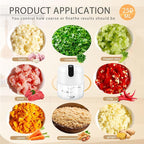 EASYSPEED Electric Garlic Chopper 1Cup, Mini USB Charging Wireless Food Processor with 304 Stainless Steel, 3 Sharp Blades, Portable Kitchen Meat Grinder for Onion, Garlic, Ginger, Chili