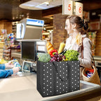 Fab totes 14 Pack Reusable Grocery Bags 35L Large Capacity Waterproof Tote Bags for Shopping and Picnic with Sturdy Handles