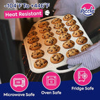RICCLE 2 Pack Silicone Muffin Pans for Baking with Metal Reinforced Frame - Regular 12 Cup Silicone Muffin Pan & 24 Cup Mini Cupcake Pans - Silicone Cupcake Pan Set - Oven & Dishwasher Safe, BPA-Free