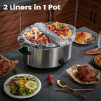 Slow Cooker Liners, Hotensil 13"x 21" 30 Count Cooking Bags Large Size Disposable Pot Liner, Fit 3QT to 8.5QT for Slow Cooker Cooking Trays, Multi-Purpose Durable Liners Plastic Bags, BPA Free