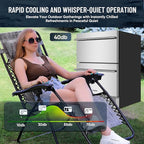 ORYMUSE Outdoor Drawer Refrigerator, 24 Inch Undercounter Beverage Cooler Fridge with Stainless Steel Seamless Door Can Hold 154 Cans w/Powerful Cooling Compressor for Kitchen and Commercial
