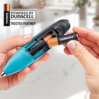 Zulay Kitchen Powerful Milk Frother Wand With 4 AA Duracell Batteries - Ultra Fast Handheld Drink Mixer - Electric Whisk Foam Maker for Coffee, Lattes, Cappuccino, Matcha & Creamer - Marine