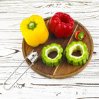 Pepper Seed Corer, 2024 New Upgraded Stainless Steel Fruit Core Remover Apple Core Seed Remover Vegetable Corer Tool for Vegetables Fruit Kitchen Utensils