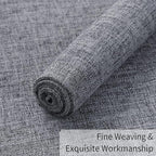 Homaxy Cloths Placemats for Dining Table Set of 8, Heat Resistant Washable Cotton Linen Blend Table Mats, Easy to Clean Place Mats for Indoor Outdoor Party Kitchen Decoration, 13" x 19", Dark Grey