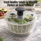 Good Grips Salad Spinner 3.6L – Large Lettuce Spinner & Salad Cleaner with Bowl & Lid, Fruit Washer, Vegetable Cleaner, Strainer Bowl, Fast Drying Multipurpose Kitchen Tool