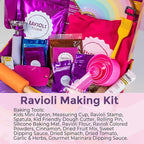 Cookie Cups The Rainbow Ravioli Making Kit, Kids Baking Set for Fun & Realistic Pasta Making, At-Home Ravioli Maker with Complete Supplies, Kids Baking Sets for Girls & Boys Aged 3 Years and Up