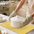 Homaxy Cloths Placemats for Dining Table Set of 8, Heat Resistant Washable Cotton Linen Blend Table Mats, Ideal for Kitchen Party Dining Decoration, 13" x 19", Mustard Yellow