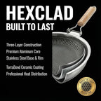 Nonstick Stainless Steel Cookware, 12-Inch Round Griddle Pan with PFAS-Free PURELYSEAR Ceramic Technology, Scratch Proof, Cool Grip Handles, Dishwasher Safe