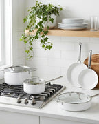 Ceramic Cookware Set - Nonstick Kitchen Pots and Pans Set, Induction Cookware Sets with Cooking Utensils Set, Non Toxic Cookware Set, Non Stick Pan Set for Cooking Pot, Oven & Dishwasher Safe, Gift