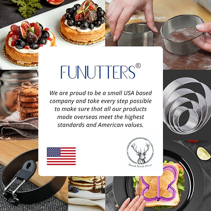 Egg Rings, 3.5'', Nonstick, Professional and Large, Stainless Steel Omelet/Egg Rings For Frying Eggs and Egg Mcmuffins, Egg Mold For Breakfast, Mini Pancakes, and Fried Eggs