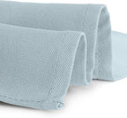 Gee Di Moda Rectangle Tablecloth - 60 x 84 Inch Baby Blue Table Cloth for 5 Foot Rectangle Tables - Heavy Duty Washable Fabric - for Holiday Party, Dinner, Weddings, Baby Shower & Events