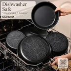 CAROTE 19pcs Pots and Pans Non Stick, Cookware Sets Detachable Handle, Induction Kitchen Pots and Pans,NonStick Cooking Set, Oven/Dishwasher/Fridge Safe, Space Saving