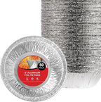 Stock Your Home 5 Inch Aluminum Foil Pie Pans (50 Count) - Disposable & Recyclable Mini Pie Pans - Foil Pie Tin for Bakeries, Cafes, Restaurants - Durable Mini Foil Pans for Pies, Fruit Tarts, Quiche
