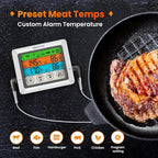 SMARTRO ST54 Dual Probe Digital Meat Thermometer for Cooking Food Kitchen Oven BBQ Grill with Timer Mode and Commercial-Grade Probes