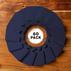 Blank Beer Can Cooler Sleeves (60-Pack) Soft Insulated Beer Can Coolies - HTV Friendly Blank Koolies in Bulk for Beer Cans & Bottles - Coolie Blanks for Vinyl Projects & Wedding Favors (Navy Blue)