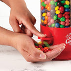 Handy Gourmet The Original Polystyrene Triple Candy Machine - Fun Candy & Nut Dispenser - New & Improved (Red) - 360 Degree and 3 Compartments