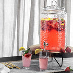 Biscayne 18-Piece Family Drinking Glasses Set - Drinking Glassware Set with Highball Cooler, DOF (Double Old Fashioned), and Juice Glasses - 6 Each
